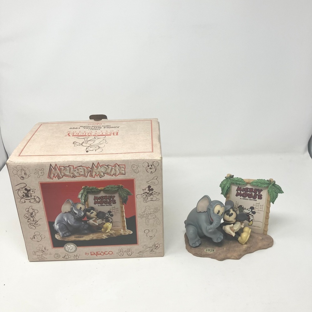 Vintage Disney Showcase Enesco Best of Mickey Jungle Rhythm Limited Ed